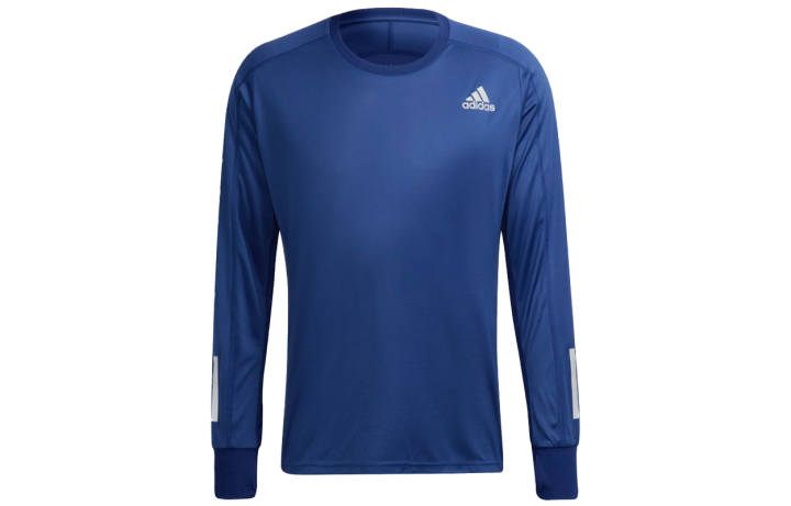 Adidas Adidas T Shirts Men's Blue Crew Neck Moderate Straight Fit