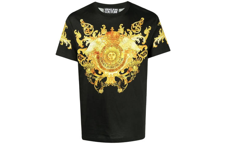 VERSACE JEANS COUTURE SS21 T Shirt Men's Black