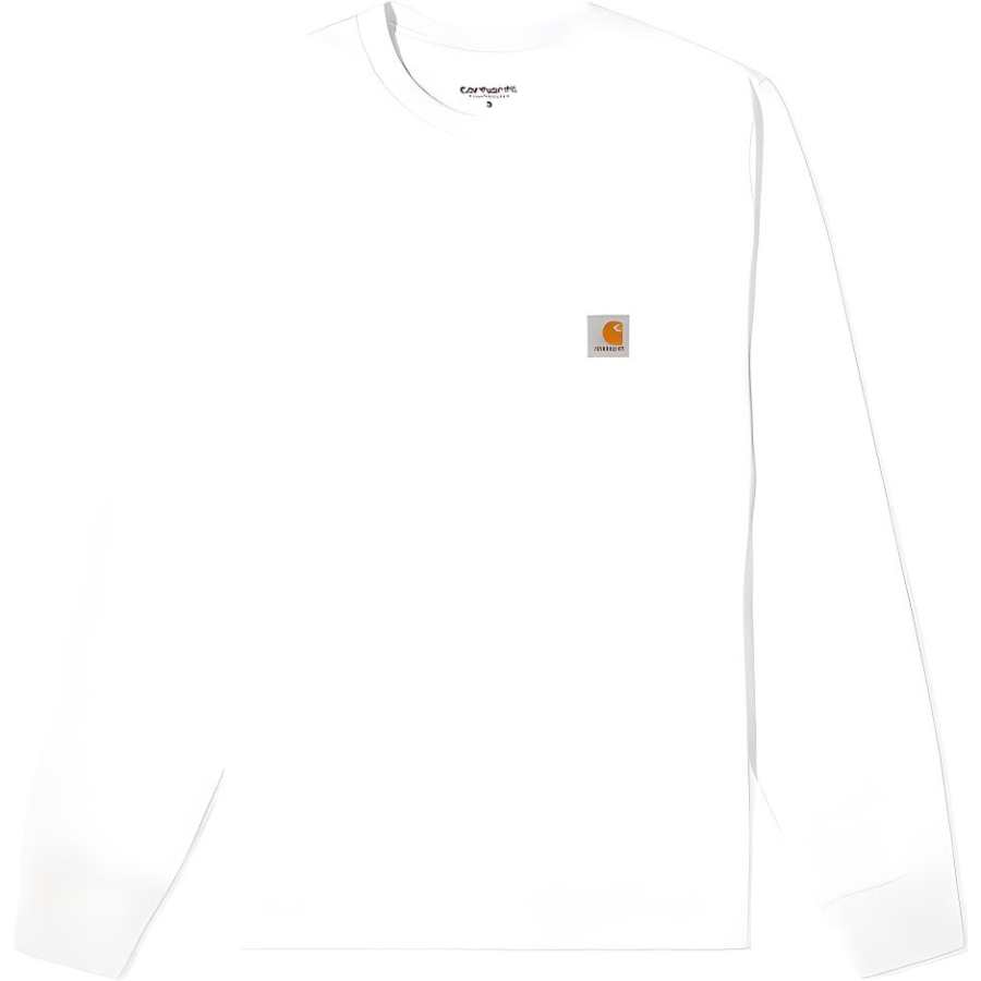 Carhartt WIP T Shirts Men's White Crew Neck Moderate Straight Fit