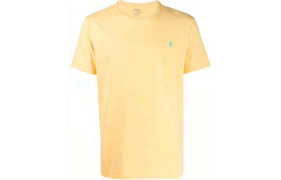 Polo Ralph Lauren FW21 T Shirt Custom Slim Fit Men's Yellow