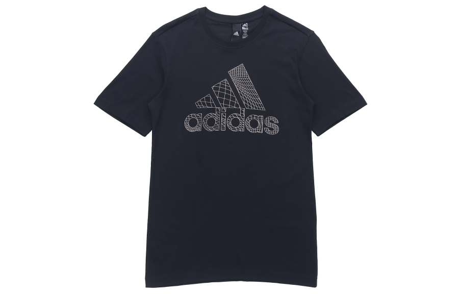 Adidas Adidas T Shirts Men's Black Crew Neck Moderate Straight Fit