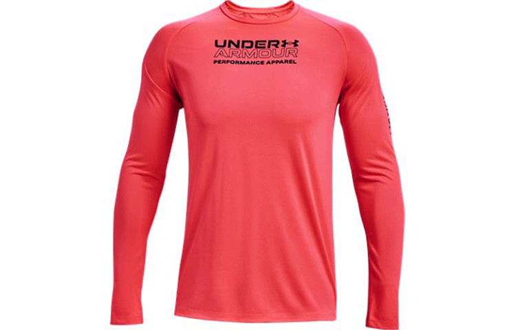 Under Armour Straight Fit Long Sleeved T Shirt Men's Red