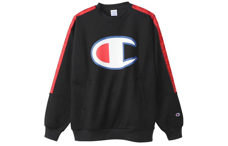 Champion Sweatshirt Japan Version Unisex Black Couple's