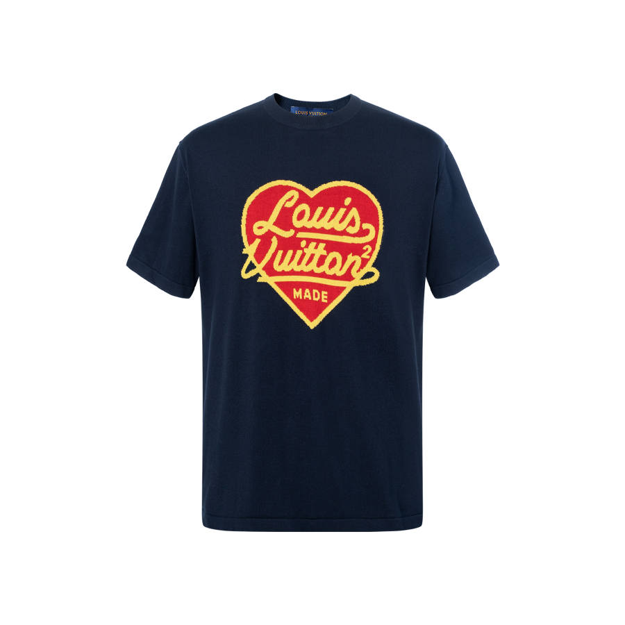 LOUIS VUITTON X Nigo Intarsia Jacquard Heart Crewneck