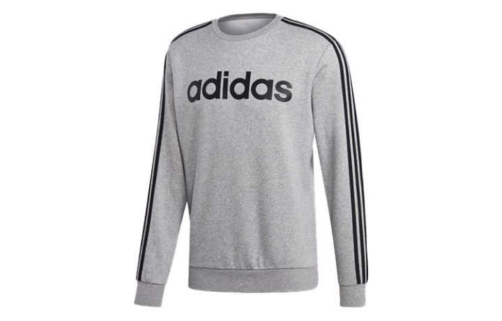Adidas Adidas Essential Sweatshirts Men's Gray Crew Neck Moderate Regular