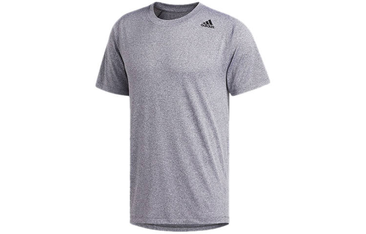 Adidas Adidas T Shirts Men's White Purple Crew Neck Moderate Straight Fit