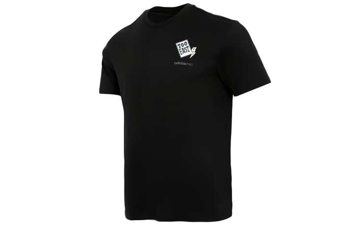 Adidas Adidas T Shirts Men's Black Crew Neck Moderate Straight Fit