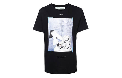 OFF-WHITE OFF WHITE Dondi White Square T Shirt
