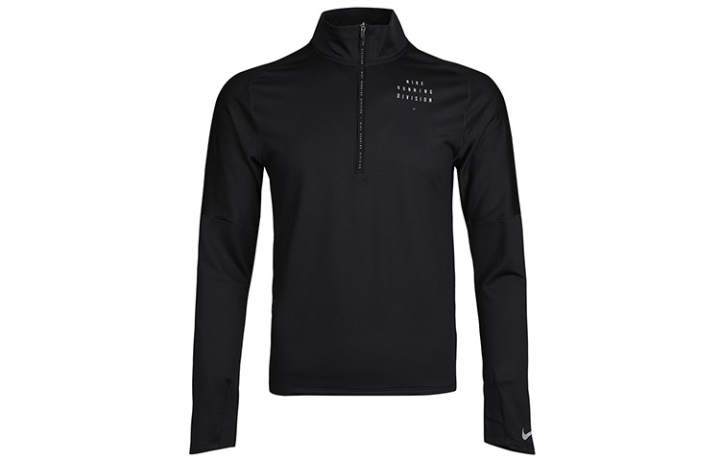 Nike Nike Sweatshirts Men's Black Stand Collar Moderate Regular