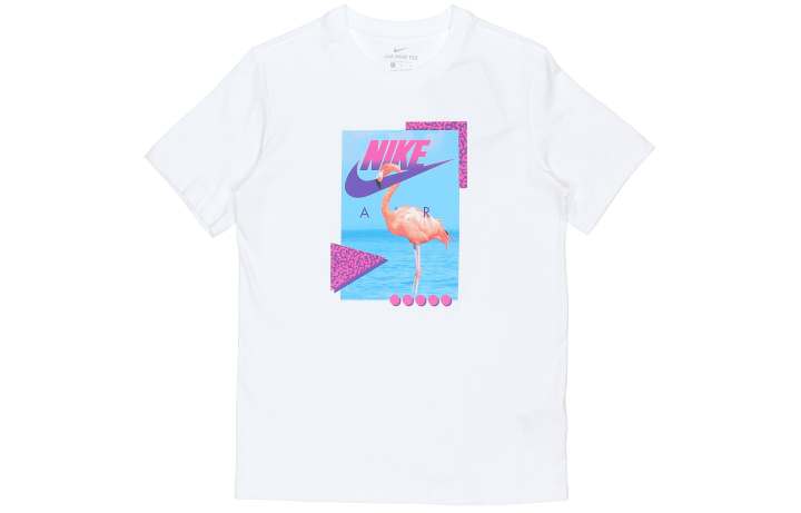 Nike Nike T Shirts Men's White Crew Neck Moderate Straight Fit