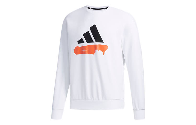 Adidas Adidas Sweatshirts Men's White Crew Neck Moderate Regular