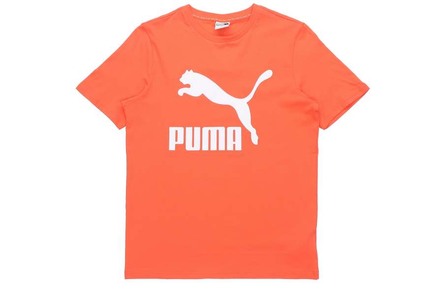 PUMA Set in Sleeve T Shirt Men's Orange