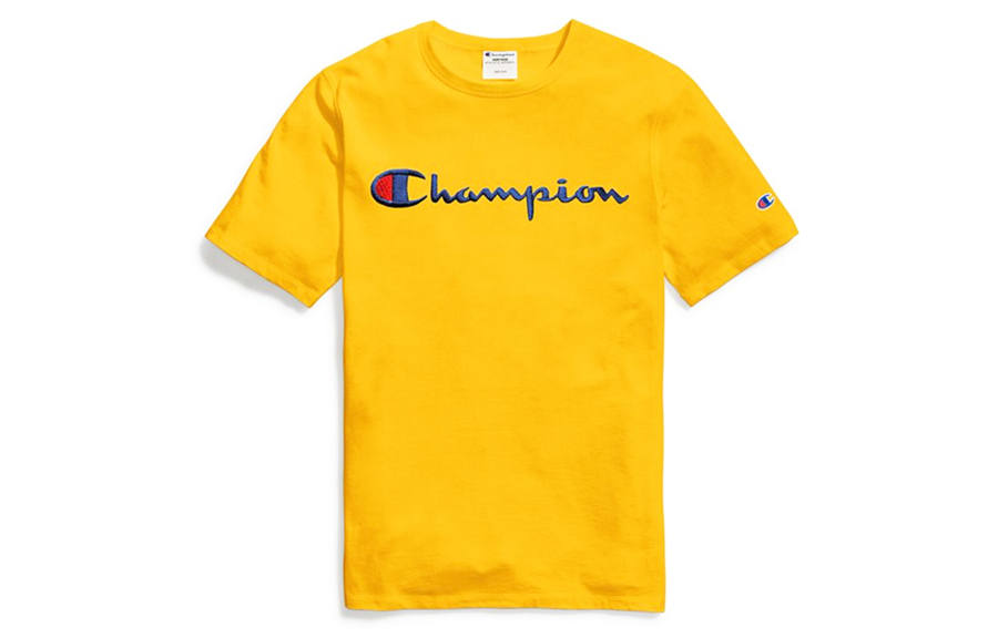 Champion Champion Short Sleeved Unisex Yellow