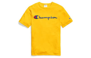 Champion Short Sleeved Unisex Yellow