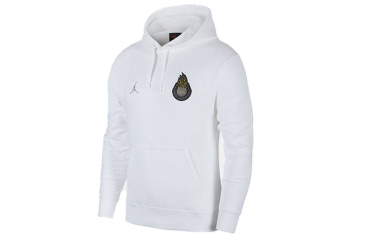 Jordan Jordan Sweatshirts Men's White Hooded Moderate Regular
