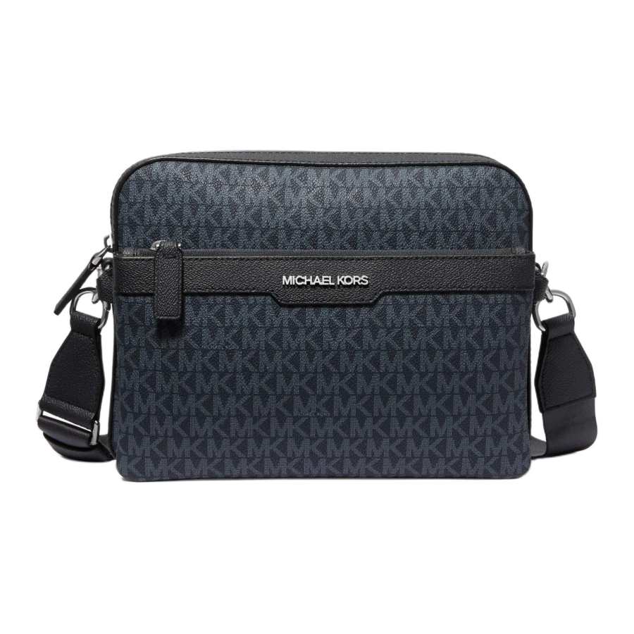 MICHAEL KORS COOPER Artificial Leather Shoulder Bag, Crossbody Bag Men's Dark Blue
