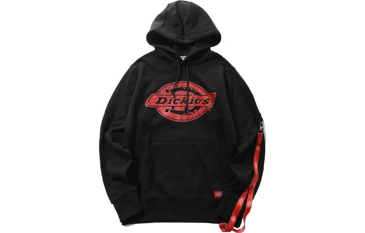 Dickies Sweatshirts Unisex Black Hooded Moderate Heavyweight