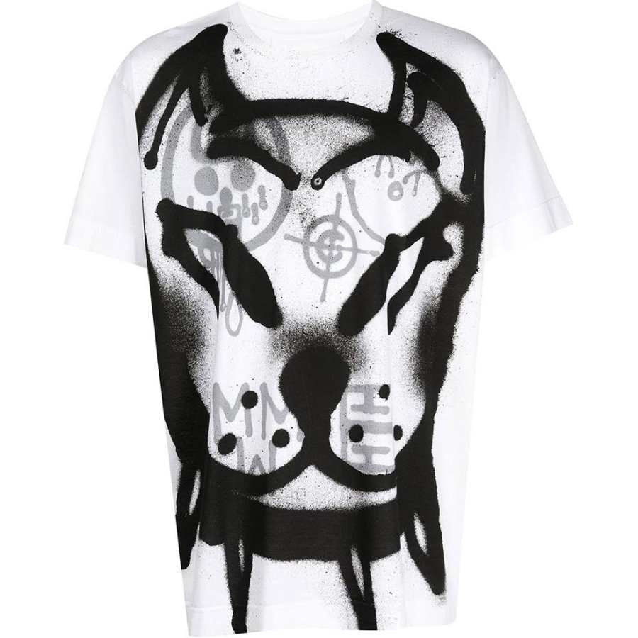 Givenchy Givenchy Tag Effect Dog Printed Oversized T Shirt