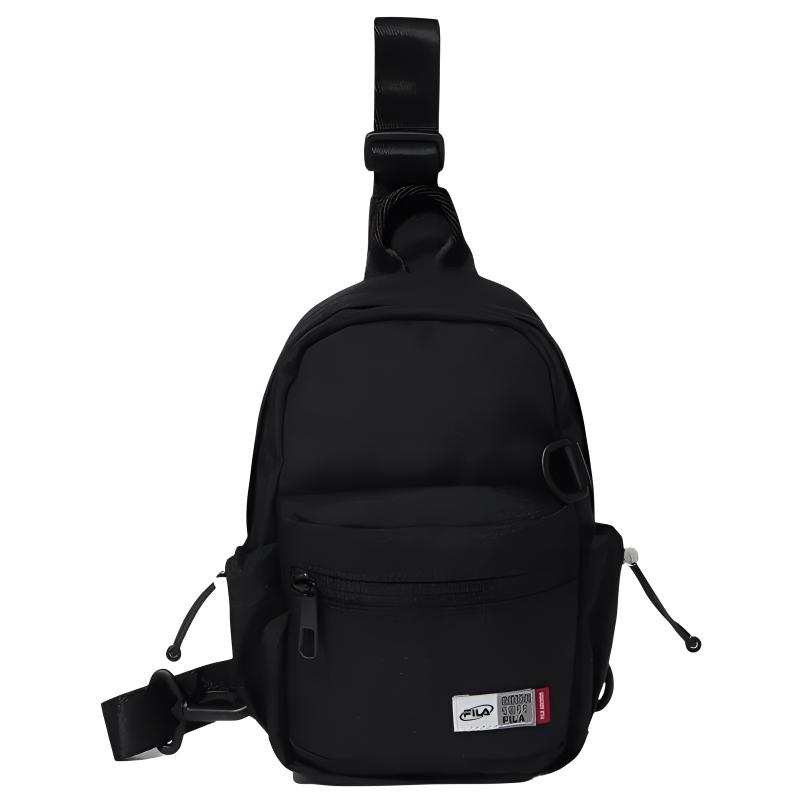 FILA Polyester Shoulder Bag, Crossbody Bag, Sling Bag Mini Unisex Black