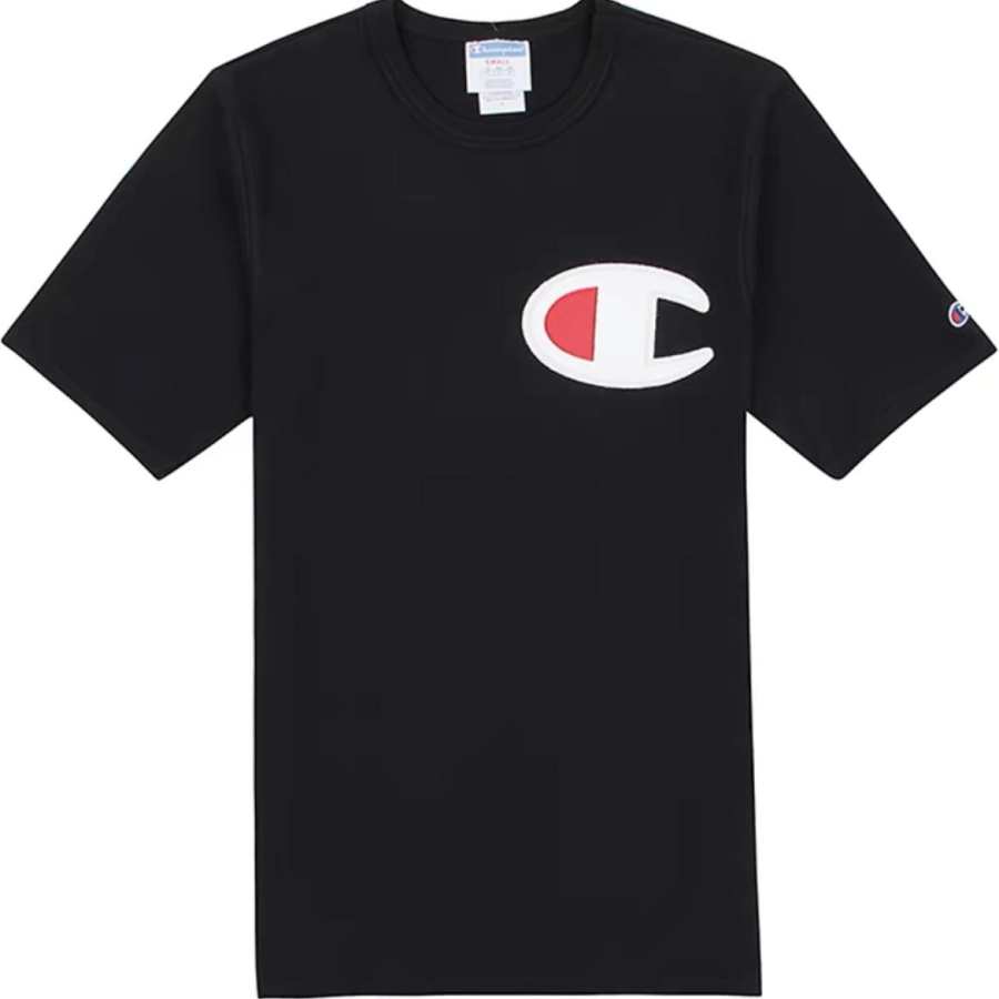Champion Champion T Shirt US Version Unisex Black