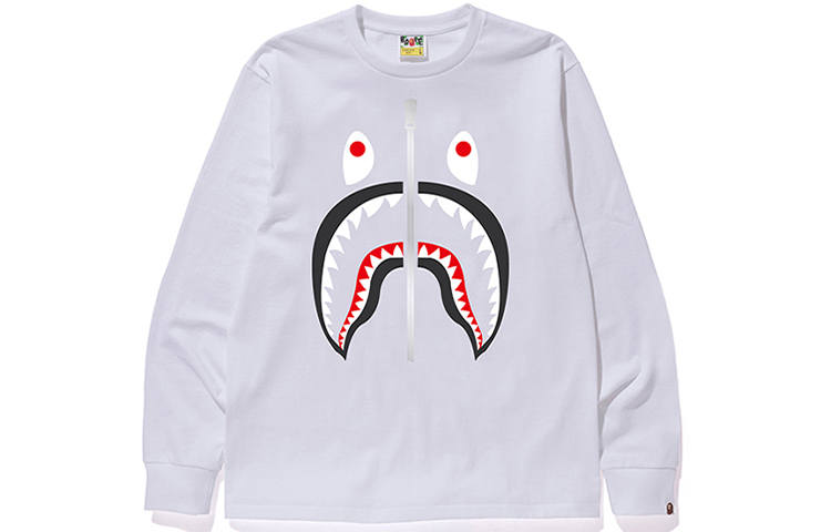 A BATHING APE Bape Shark L/S Tee