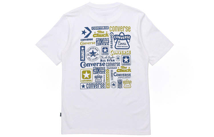 Converse Converse Set in Sleeve T Shirt Men's White