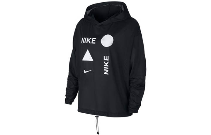Nike Nike Sweatshirts Women's Black Hooded Moderate Regular