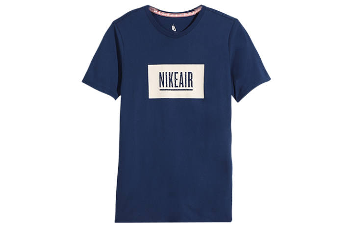 Nike Nike X Pigalle T Shirts Men's Navy Blue Crew Neck Moderate Straight Fit