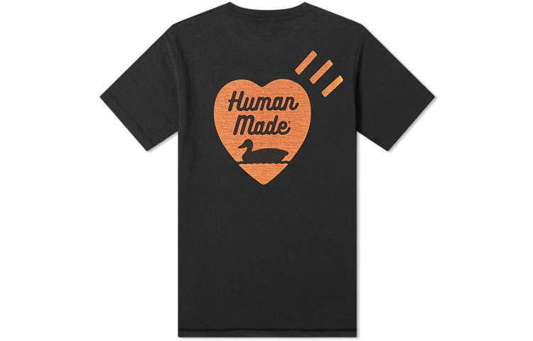 HUMAN MADE T Shirts Unisex Crew Neck Moderate Straight Fit