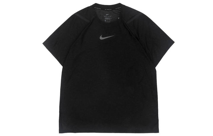 Nike Nike T Shirts Men's Black Crew Neck Moderate Straight Fit