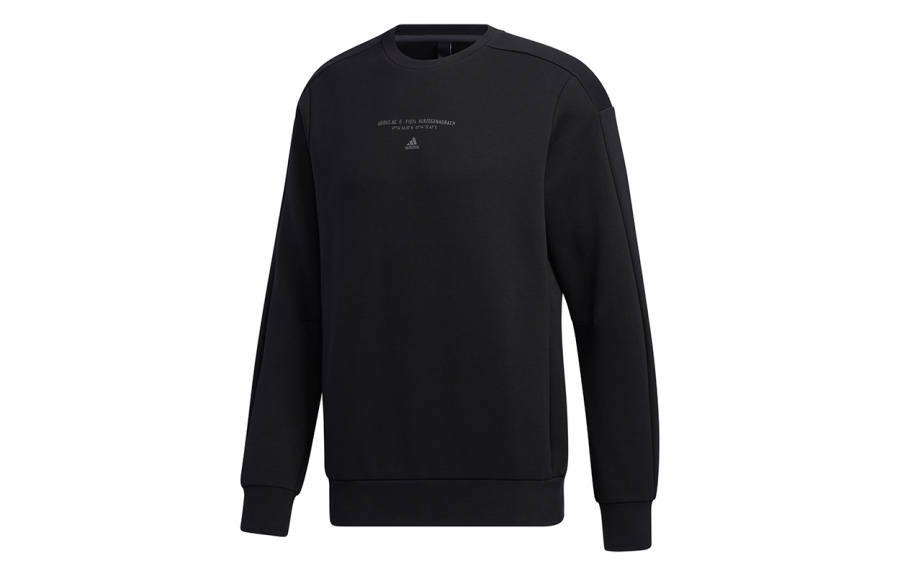 Adidas Adidas Sweatshirts Men's Black Crew Neck Moderate Regular