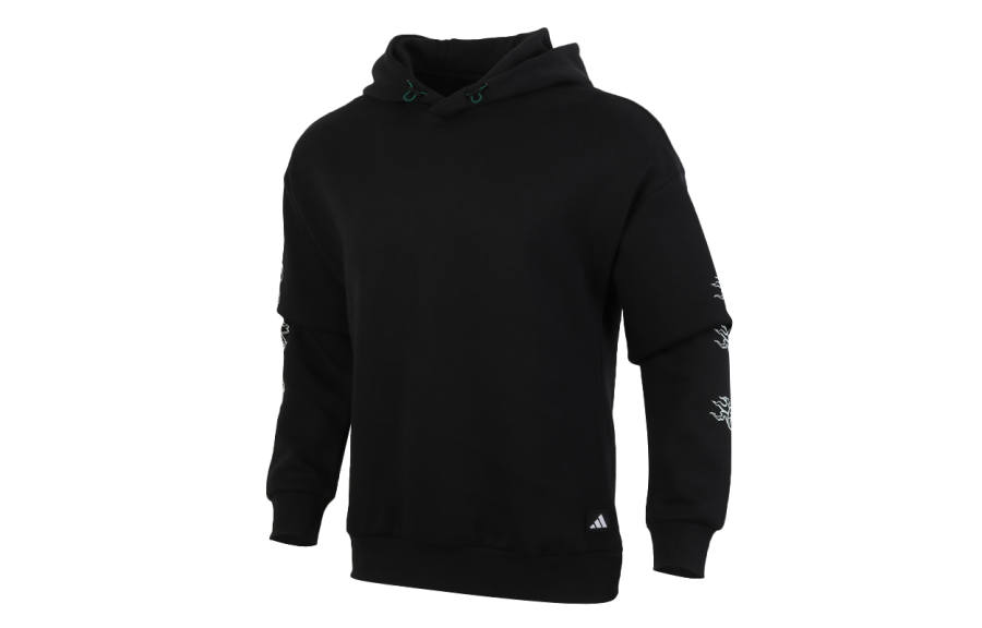 Adidas Adidas Sweatshirts Men's Black Hooded Moderate Regular