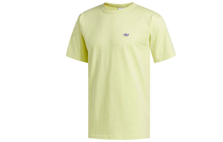 Adidas Originals Shmoo Logo T Shirts Men's Green Crew Neck Moderate Straight Fit