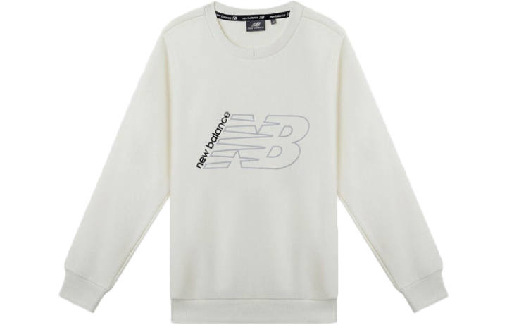 New Balance New Balance Sweatshirts Men's White Crew Neck Moderate