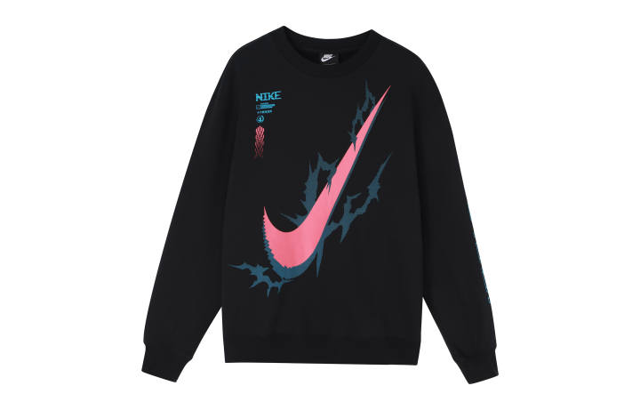 Nike Nike Sweatshirts Men's Black Crew Neck Moderate Regular