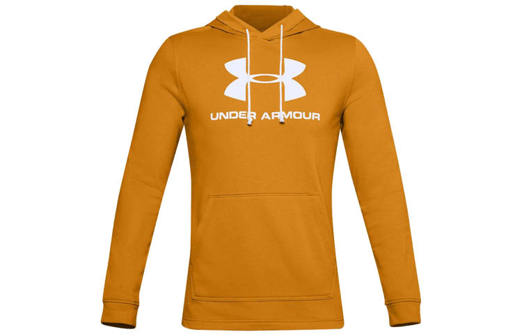 Under Armour Sweatshirts Men's Gold Hooded Moderate Regular