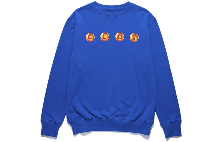 CLOT CLOT Sweatshirts Men's Blue Crew Neck Moderate Regular