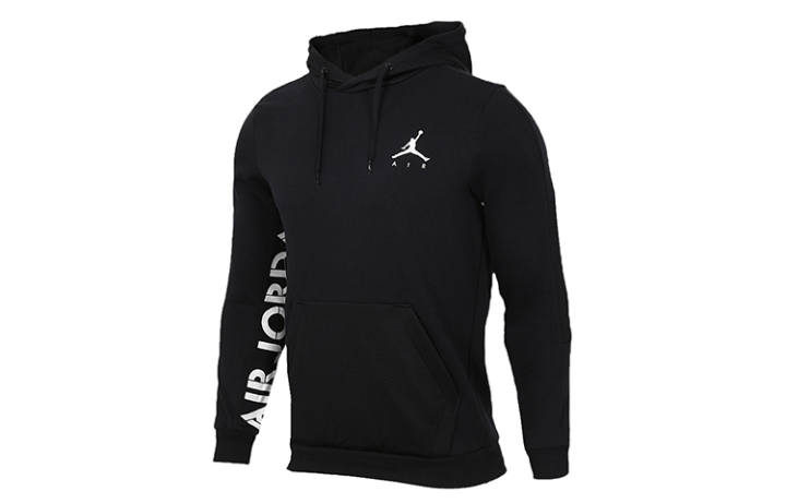 Jordan Jordan Sweatshirts Men's Black Hooded Moderate Regular