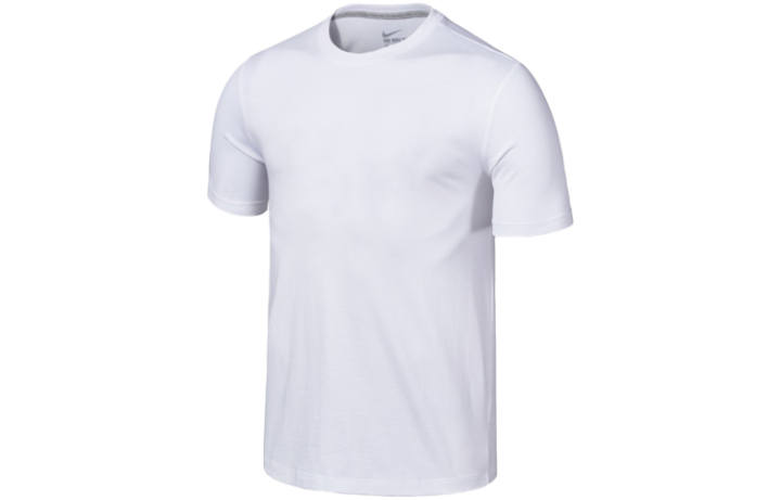 Nike Nike T Shirts Men's White Crew Neck Moderate Straight Fit