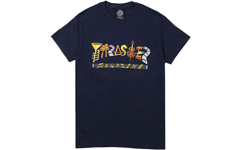 Thrasher T Shirts Unisex Blue Crew Neck Moderate Straight Fit