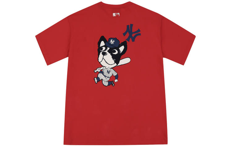 MLB New York Yankees Cartoon Collection T Shirts Unisex Crew Neck Moderate Straight Fit