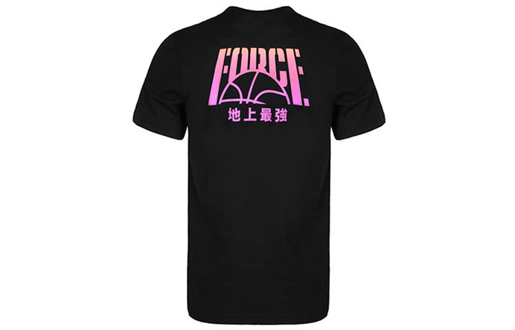 Nike Nike T Shirts Men's Black Crew Neck Moderate Straight Fit