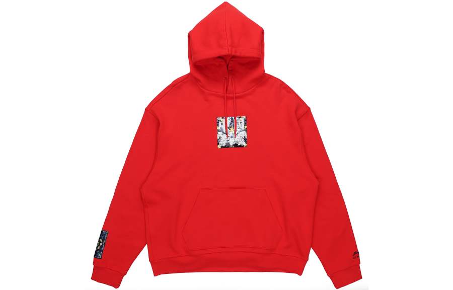 Li-Ning Li Ning Sweatshirts Men's Bright Neon Hooded Moderate Regular