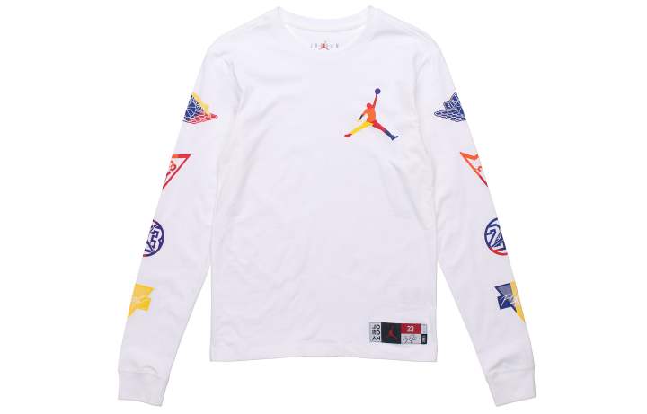 Jordan Jordan Air Jordan Sweatshirts Men's White Crew Neck Moderate Regular