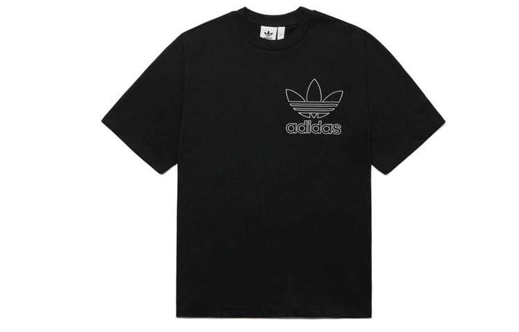 Adidas Originals Drop Shoulder Sleeve T Shirt Men's Black