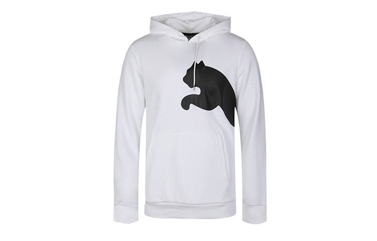 PUMA PUMA Sweatshirts Men's White Hooded Moderate Regular