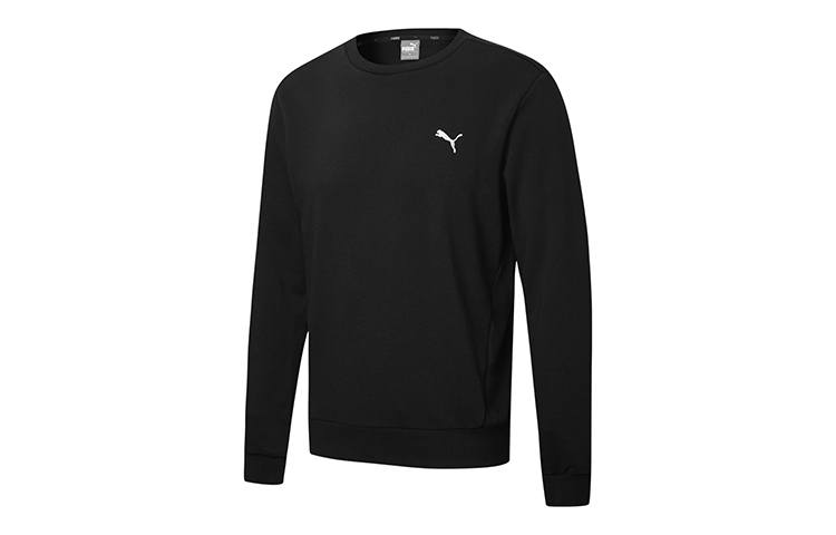 PUMA PUMA STUDIO AOP Sweatshirts Men's Black Crew Neck Moderate Regular