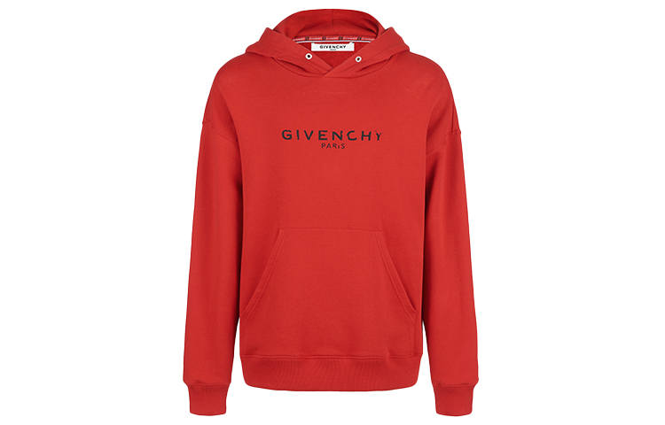 Givenchy Givenchy Sweatshirts Men's Red Hooded Moderate Regular