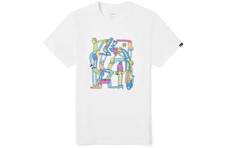 Vans OTW T Shirts Unisex White Crew Neck Moderate Straight Fit