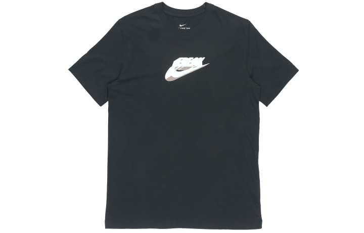 Nike Nike T Shirts Men's Black Crew Neck Moderate Straight Fit